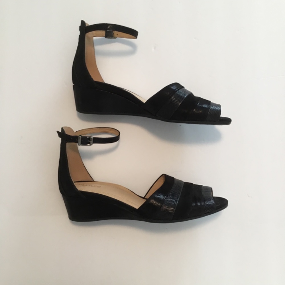 Nurture Leather/ Suede Shoes Balck Size 7.5 - Picture 2 of 6